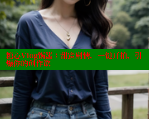 糖心Vlog锅酱：甜蜜剧情，一键开拍，引爆你的创作欲