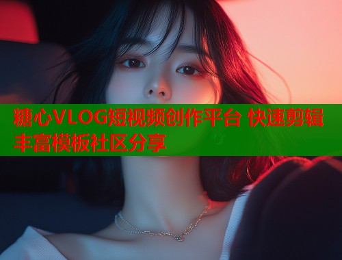 糖心VLOG短视频创作平台 快速剪辑丰富模板社区分享