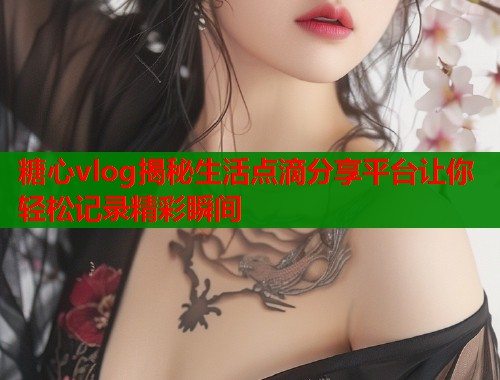 糖心vlog揭秘生活点滴分享平台让你轻松记录精彩瞬间