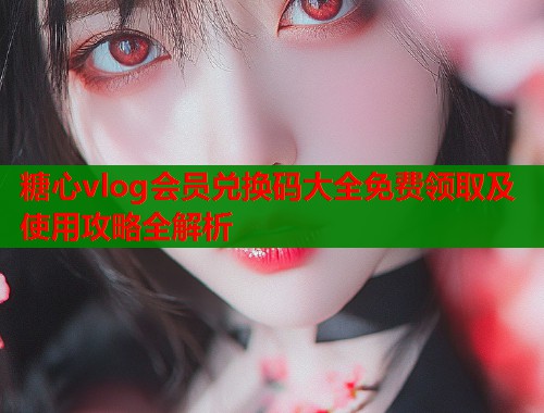 糖心vlog会员兑换码大全免费领取及使用攻略全解析